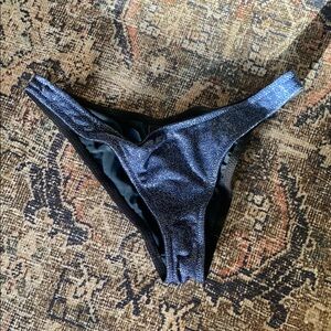 TRIANGL Swimwear Shimmering Navy Bikini Bottom